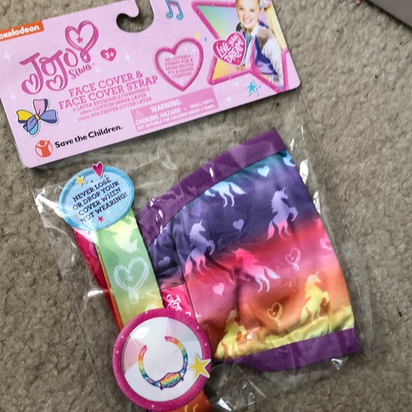 JoJo Siwa | Accessories | New Jojo Siwa Face Mask W Strap | Poshmark